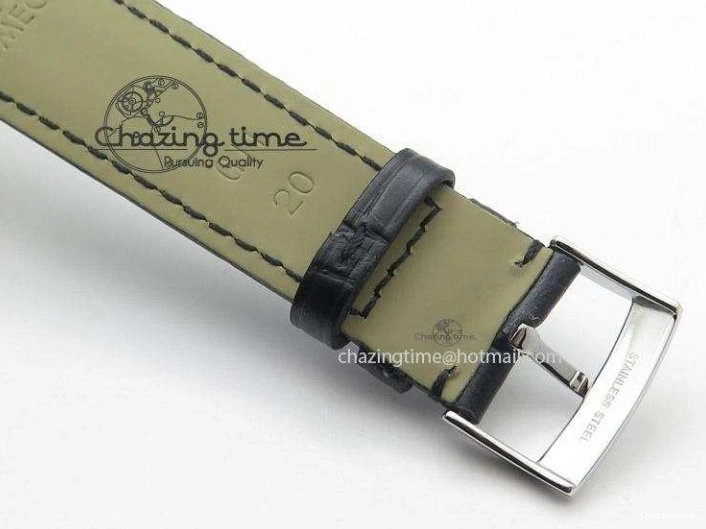 0719 De Ville MK 1:1 Best Edition SS Black Dial On Black Leather Strap A Unisex 8261